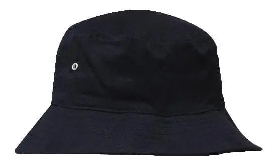 Headwear Bucket Hat With Sandwich Trim Brushed Heavy Sports Twill *no Sandwich* X12 - City Workwear